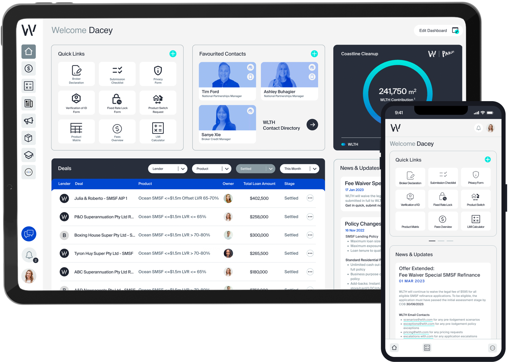 Release of an updated broker portal that features a new dashboard with significant enhancements to make brokers life easier.